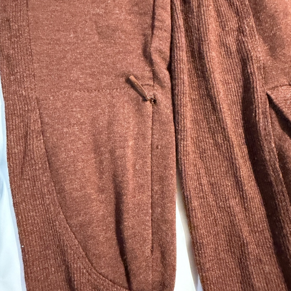 Athleta Long Sleeve Tunic Dress in Rust - Picture 2 of 8